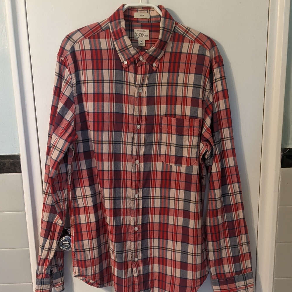 J. Crew madras button-down